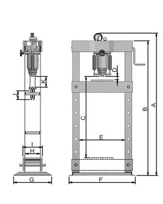 PRENSA HIDRAULICA BOVENAU  15 TONELADAS 2